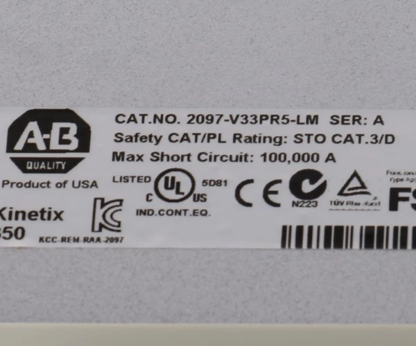 Allen-Bradley 2097-V33PR5-LM Allen-Bradley 2097-V33PR5-LM
